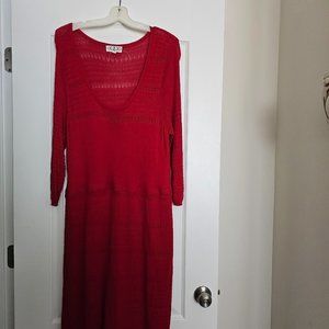 Pink Rose Red Women's Dress Size 2x!
